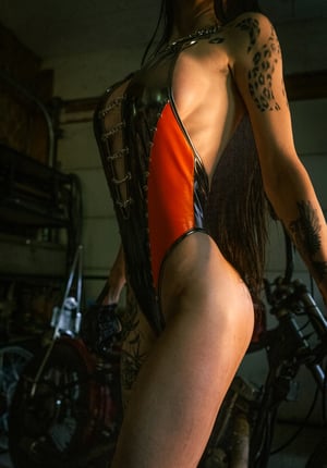 Image of Toxic Vision Chrome on Chrome bodysuit