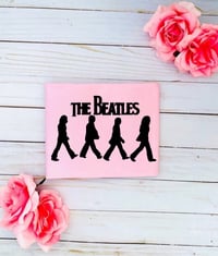 Image 2 of The Beatles Pink Boho Fringe Top Girl’s Band Shirt