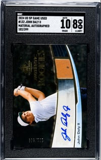 Image 1 of 2024 Upper Deck UD SP Game Used #132 John Daly II RC Autographed
