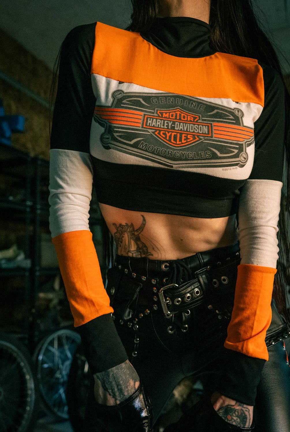 Image of Toxic Vision Mean Streak longsleeve crop top
