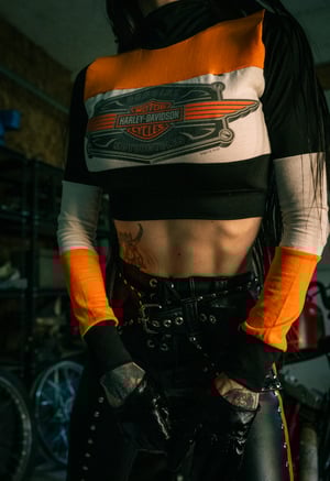 Image of Toxic Vision Mean Streak longsleeve crop top
