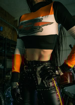 Image of Toxic Vision Mean Streak longsleeve crop top