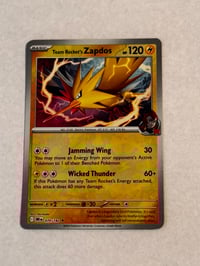 Image 2 of Team Rocket's Zapdos - SV10: Destined Rivals - Near Mint x4
