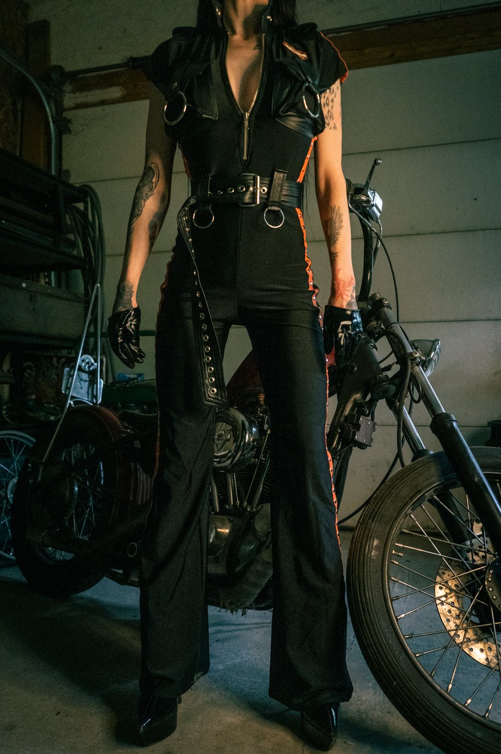Image of Toxic Vision Hellbent short sleeve jumpsuit