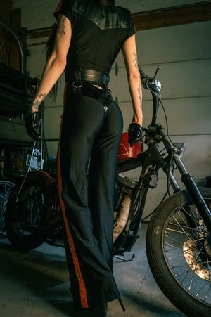 Image of Toxic Vision Hellbent short sleeve jumpsuit