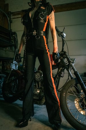 Image of Toxic Vision Hellbent short sleeve jumpsuit