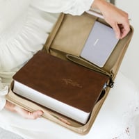 Image 3 of Wreath Bible Case - Vegan Leather