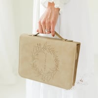 Image 2 of Wreath Bible Case - Vegan Leather