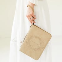 Image 5 of Wreath Bible Case - Vegan Leather