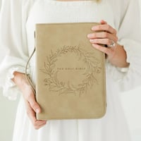 Image 1 of Wreath Bible Case - Vegan Leather