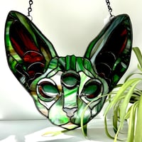 Image 3 of three Eyed Sphinx Cat-Cream/pink/clear