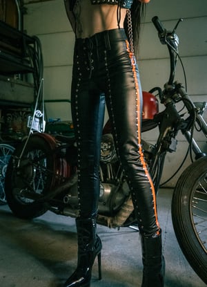 Image of Toxic Vision Hellbent cigarette pants MULTI SIZE