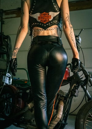 Image of Toxic Vision Hellbent cigarette pants MULTI SIZE
