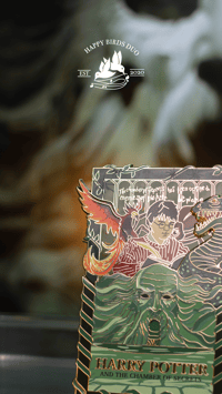 Image 3 of BOOK 2, DUNGEON VARIANT - 4" Poster Pin (Limited Edition 50)