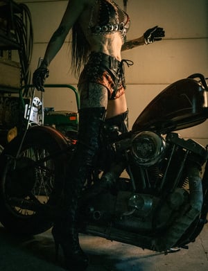 Image of Toxic Vision Hellbent flame hot pants