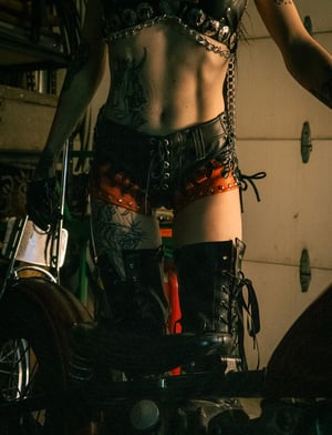 Image of Toxic Vision Hellbent flame hot pants