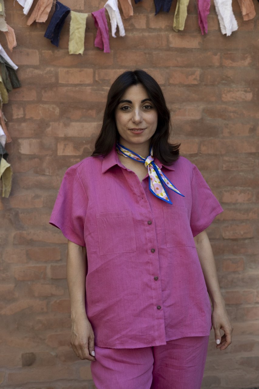 Image of CAMICIA NIMBUS LINO ROSA