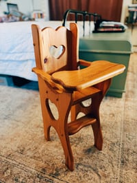 Image 1 of sweetheart wooden highchair - local pickup