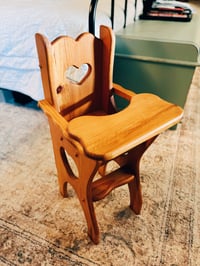 Image 3 of sweetheart wooden highchair - local pickup