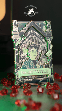 Image 5 of BOOK 1 , COOL TONE VARIANT: 4" Poster Pin (Limited Edition 20)