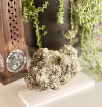 Image 1 of PYRITE AND CALCITE RAW SPECIMEN from FUJI JAPAN