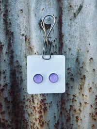 Purple Glass Studs