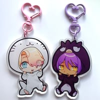 Image 1 of 💘🧪 charwhit onesie acrylic charms