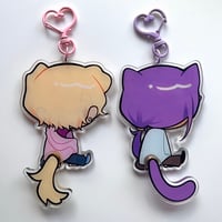 Image 2 of 💘🧪 charwhit tail-wagging acrylic charms