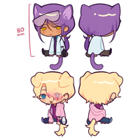 Image 3 of 💘🧪 charwhit tail-wagging acrylic charms