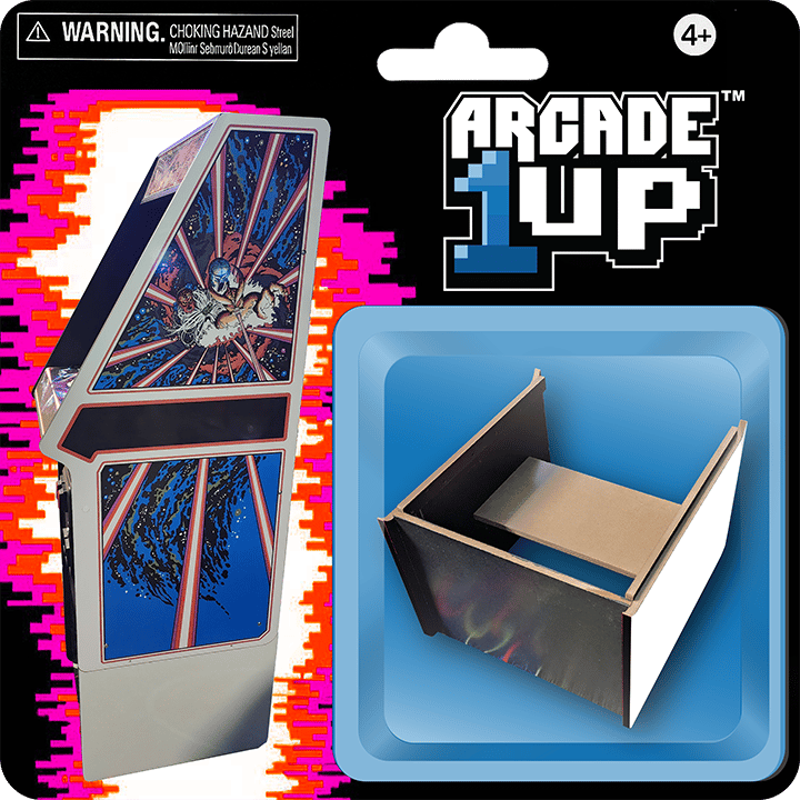 White Arcade1up Inline Riser