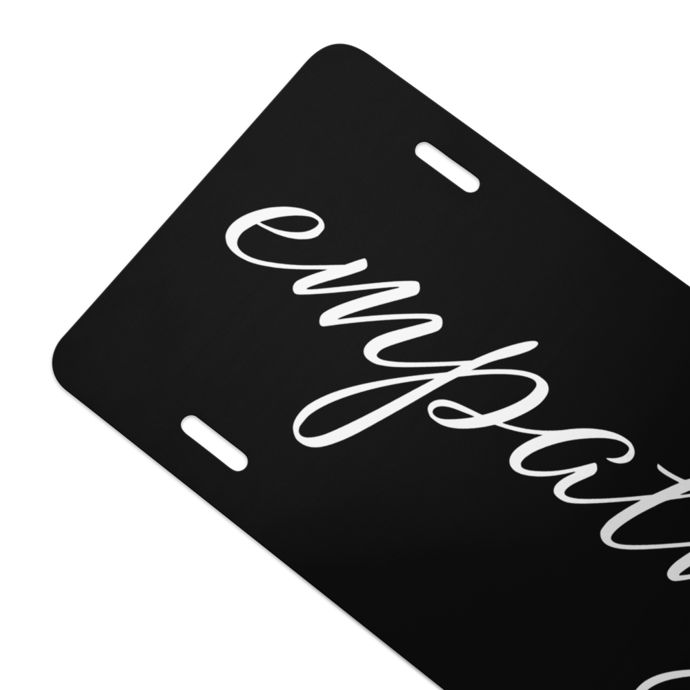 Image of Empathy logo vanity plate