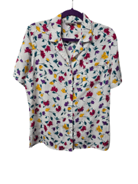 Image 1 of Alfred Dunner Size 10 Flower Button Up
