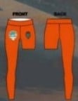 One Leg Compression Pant (Orange)