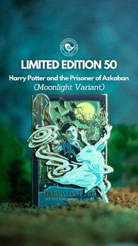 Image 1 of BOOK 3 , MOONLIGHT VARIANT : 4" Poster Pin (Limited Edition 50)
