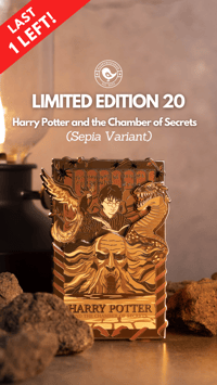 Image 1 of BOOK 2 , SEPIA VARIANT: 4" Poster Pin (Limited Edition 20)