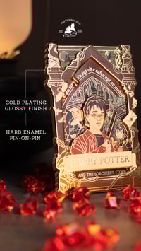 Image 1 of BOOK 1 , EARTH TONE VARIANT : 4" Poster Pin (Limited Edition 65)