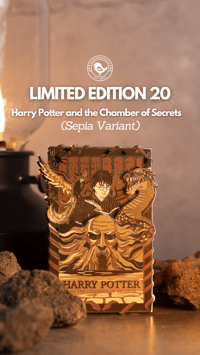 Image 4 of BOOK 2 , SEPIA VARIANT: 4" Poster Pin (Limited Edition 20)