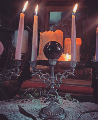 Image 4 of Crystal ball candlabra 