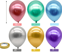 Image 2 of 12" Metallic balloon 