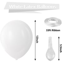 Image 2 of 12" White 