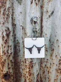 Wooden Bull Head Studs