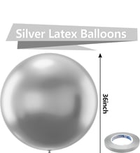 Image 2 of 36" Sliver/ Gold /Black /White