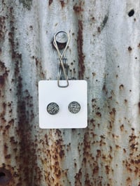 Cheetah Print Glass Studs