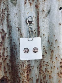 Leopard Glass Studs