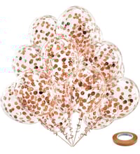 Image 1 of 12" Rose Gold Confeffi