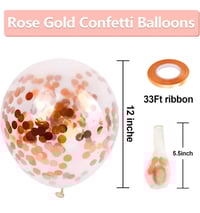 Image 3 of 12" Rose Gold Confeffi