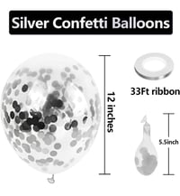 Image 2 of 12" Silver Confetti  