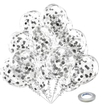 Image 1 of 12" Silver Confetti  