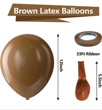 Image 2 of 12" Brown 