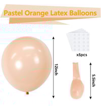 Image 2 of 12" Pastel Orange 